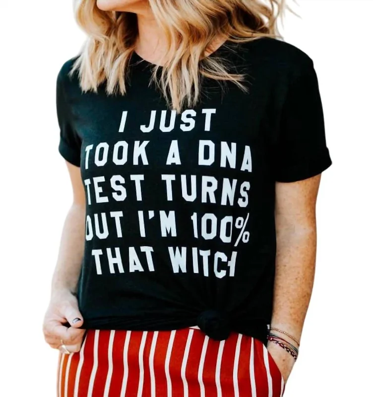 Stylish Clothes For Women 100% That Witch Graphic Tee Shirt In Black