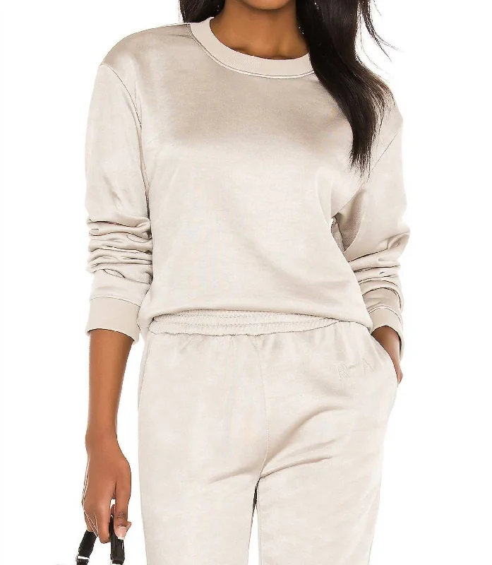 Affordable Women's Clothing Myles Sweatshirt In Porcelain