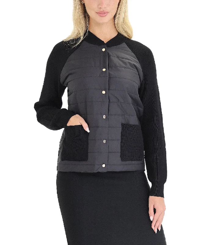 Women's Resort Garments Quilted Nylon & Knit Jacket