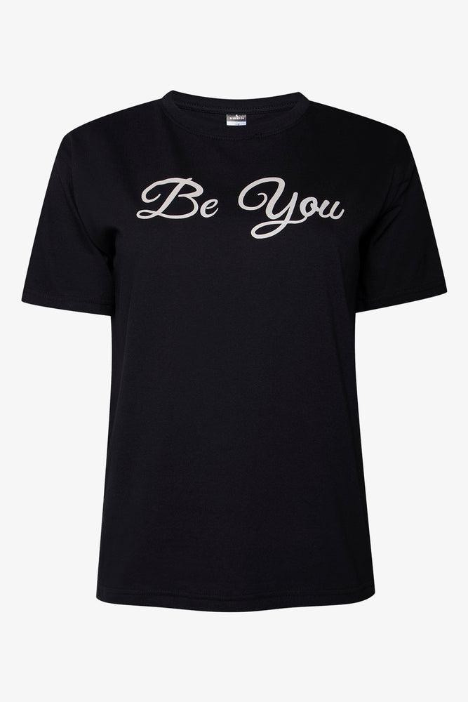 Sustainable Women's Clothes Be You Short Sleeve T-Shirt Black