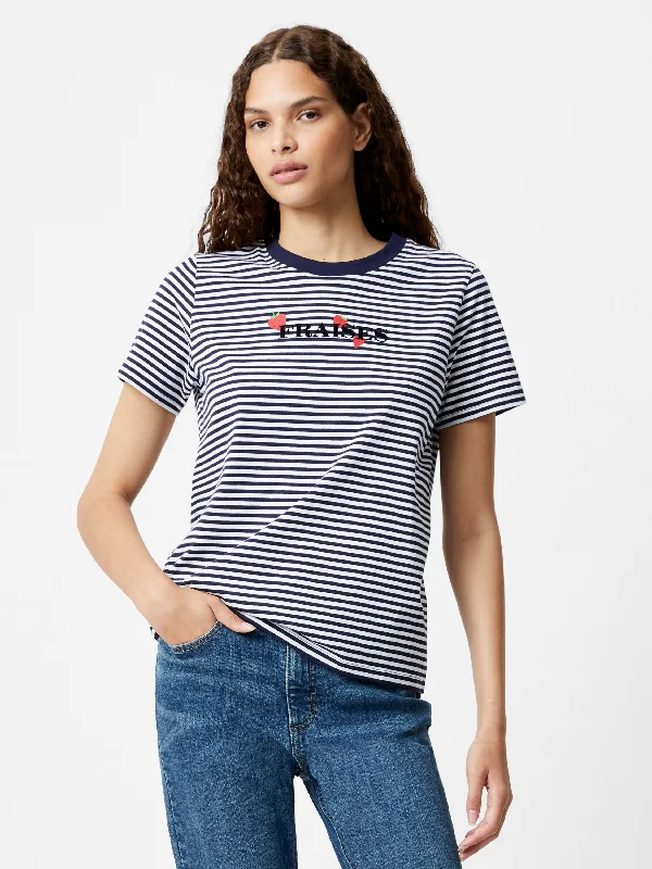 Women's Vintage Attire Fraises Stripe T-Shirt