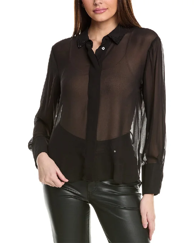 Women's Luxury Apparel Vince Camuto Sheer Blouse