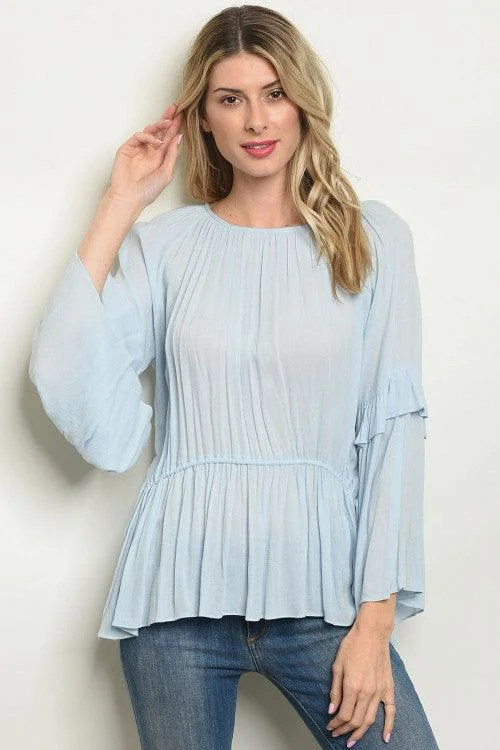 Women's Evening Apparel BLUE BETTY BLOUSE