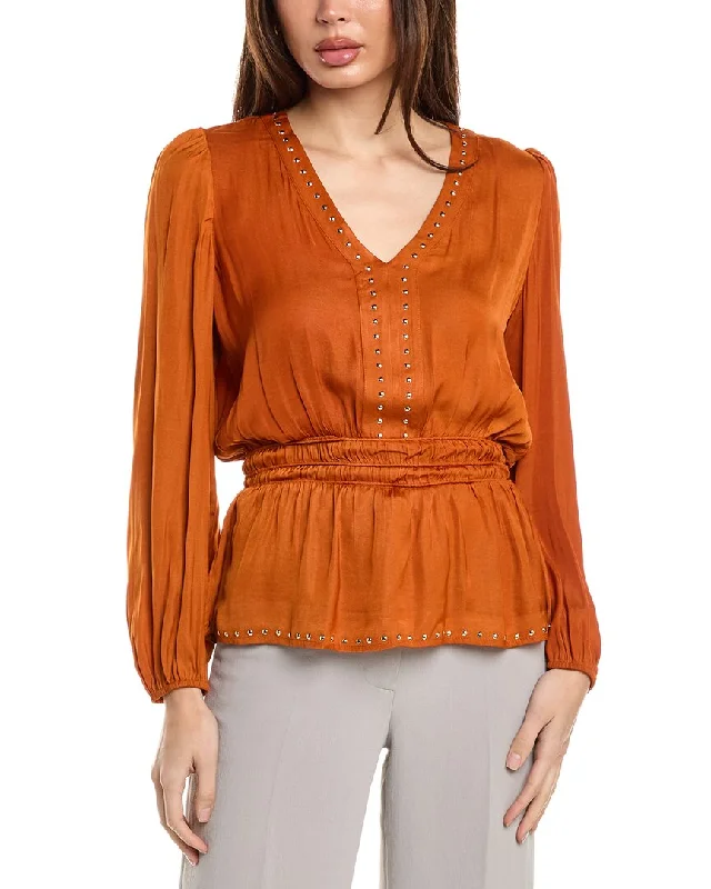 Stylish Women's Apparel T Tahari Studded Blouse