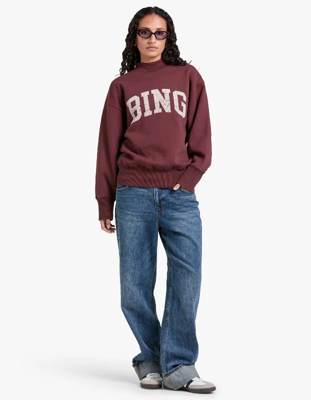 Women's Athletic Garments Bradie Sweatshirt Bing - Deep Burgundy