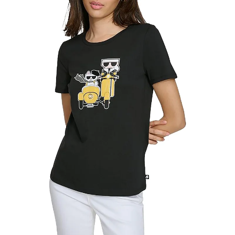 Affordable Women's Attire Womens Embellished Printed Graphic T-Shirt