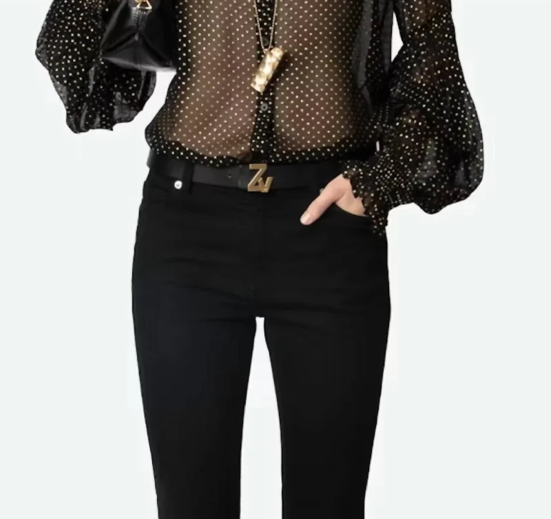 Women's Casual Wear Outfit Tandy Blouse In Noir