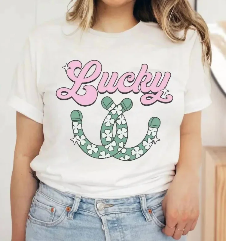 Modern Women's Apparel Lucky Tee In White