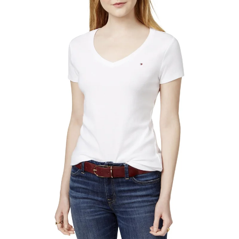 Modern Women's Attire Womens Logo V-Neck T-Shirt