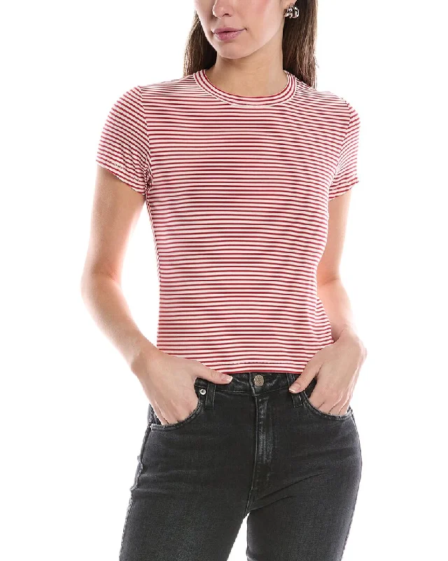 Women's Outerwear Apparel rag & bone Luca Stripe Baby T-Shirt