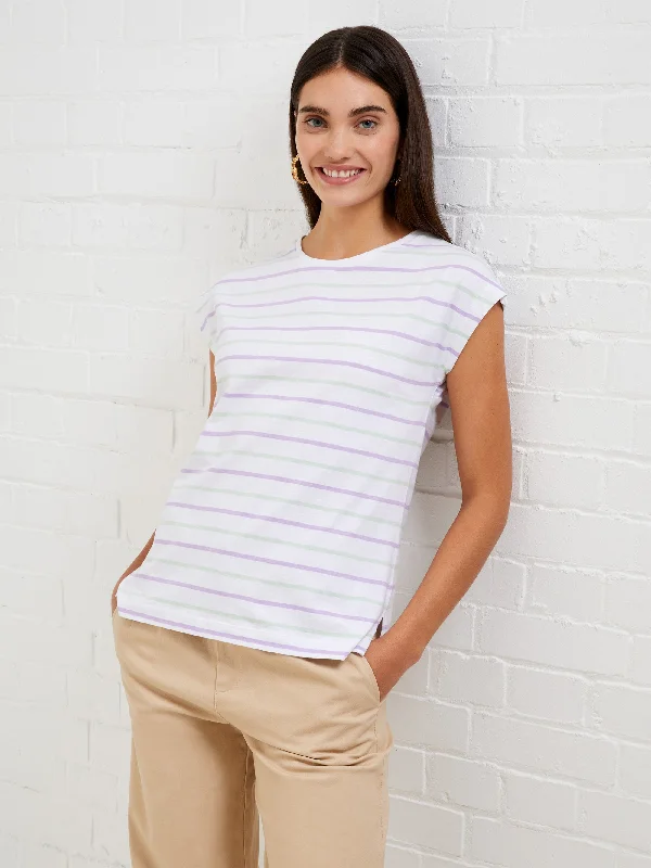 Women's Casual Apparel Boxy Stripe T-Shirt