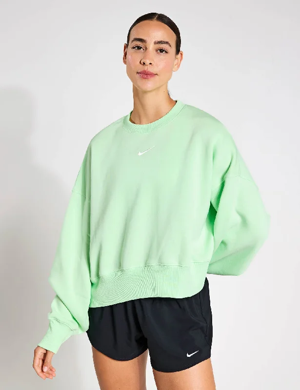 Women's Comfortable Lounge Attire Sportswear Phoenix Fleece Sweatshirt - Vapor Green/Sail