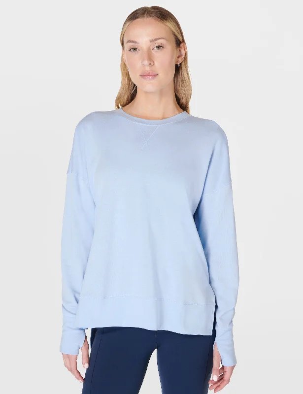 Women's Transitional Clothes After Class Longline Sweatshirt - Breeze Blue