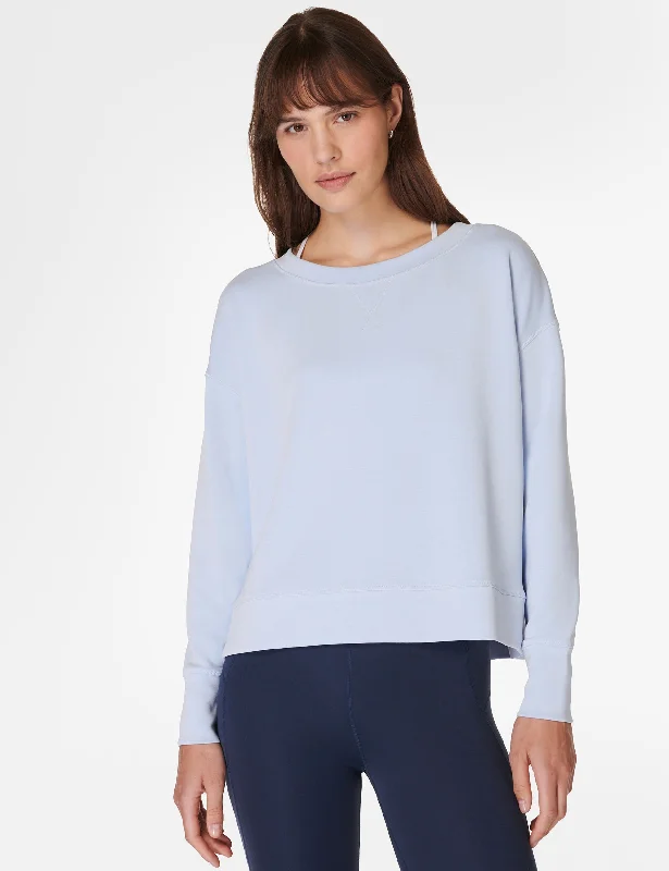 Women's Timeless Attire Sand Wash CloudWeight Pullover - Breeze Blue